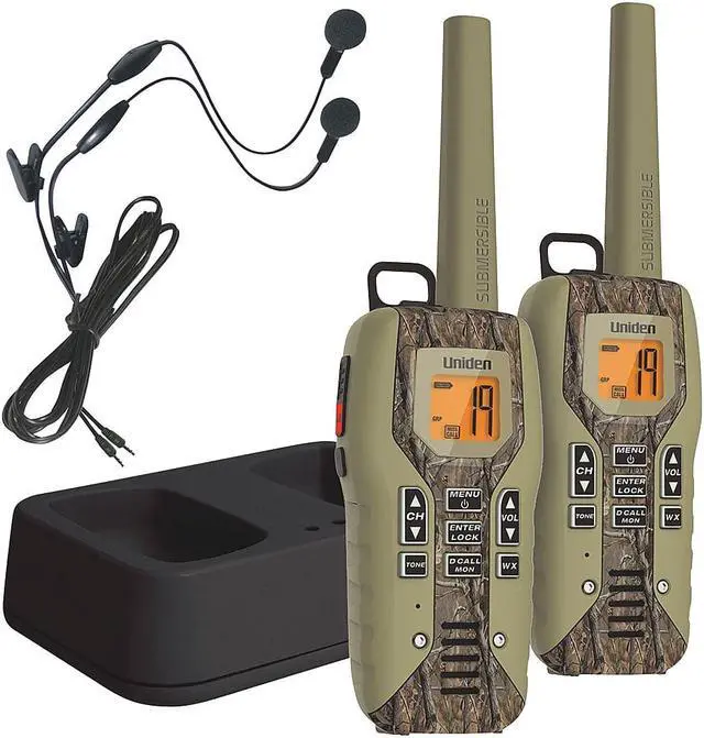 Alt view image 3 of 3 - Uniden GMR5088-2CKHS 50 Mile FRS/GMRS Submersible Two-Way Radio w/Direct Call - Camo - 2-pack