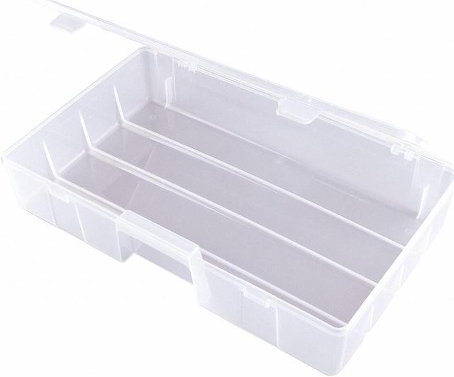 FLAMBEAU T7000 Storage Box with 1 compartments, Plastic, 3 3/16 in H x  8-7/8 in 
