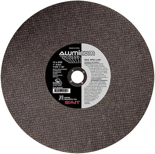 Alt view image 2 of 2 - UNITED ABRASIVES/SAIT 24052 Abrasive Cut-Off Wheel, Type 1, 14 in Dia, 0.0938