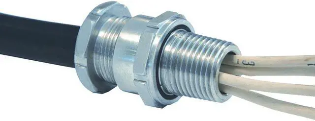 Main image of APPLETON ELECTRIC TC100079 Cable Connector,1 in.,Straight,Silver