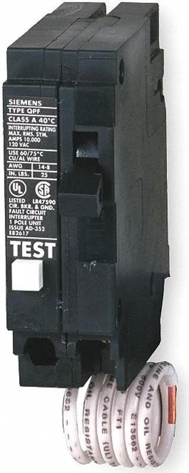 Alt view image 2 of 3 - SIEMENS QF130A Miniature Circuit Breaker, QF Series, 30A, 1 Pole, 120V AC, 10kA