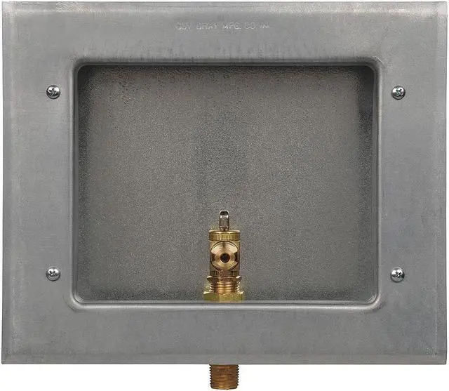 Main image of GUY GRAY 88158 Ice Maker Outlet Box Lead-Free Galvanized 1/2" Sweat