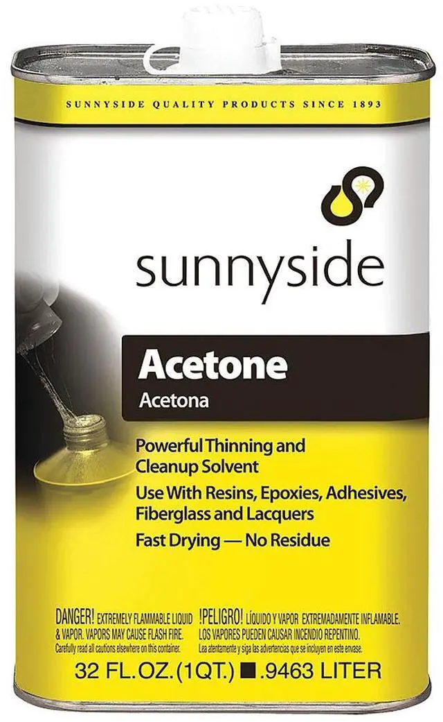 Main image of Sunnyside Cleanup Solvent, 1 qt., Solvent, Acetone 1 qt.   84032