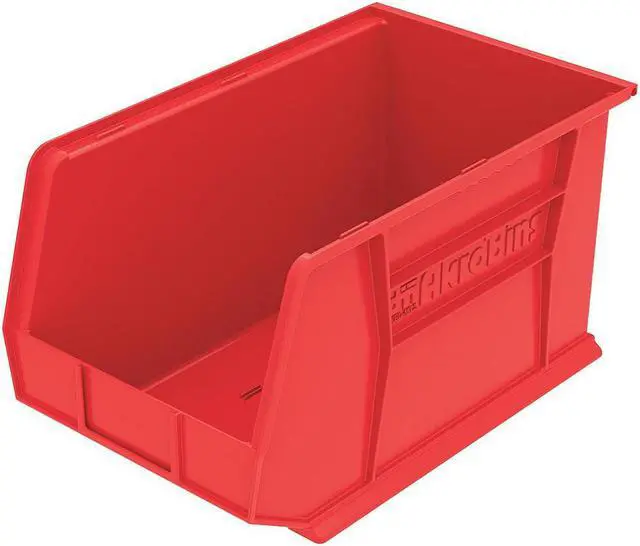Alt view image 2 of 2 - AKRO-MILS 30260RED Red Hang and Stack Bin, 18"L x 11"W x 10"H