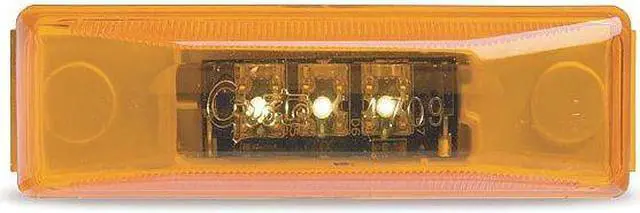 Alt view image 4 of 5 - Marker Lamp,LED,3 Diode,Yellow GROTE G1903