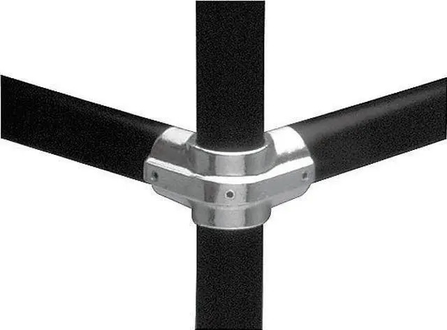 Main image of HOLLAENDER 11E-6 Structural Pipe Fitting, Side Outlet Tee-E, Aluminum, 1 in