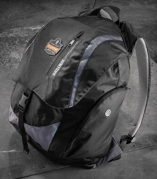 Alt view image 8 of 9 - Ergodyne 13043 Arsenal 5143 General Duty Gear Backpack - 8 x 15 x 19 - Black