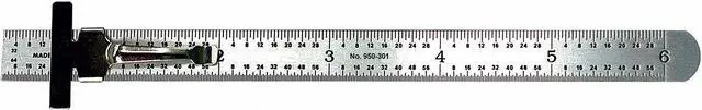 Alt view image 2 of 3 - MITUTOYO 950-301 Pocket Rule, Stl, Inch, 32nds, 64ths, 6 In L