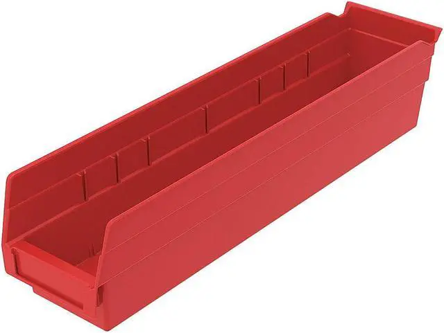 Alt view image 3 of 4 - AKRO-MILS 30128RED Red Shelf Bin, 17-7/8"L x 4-1/8"W x 4"H