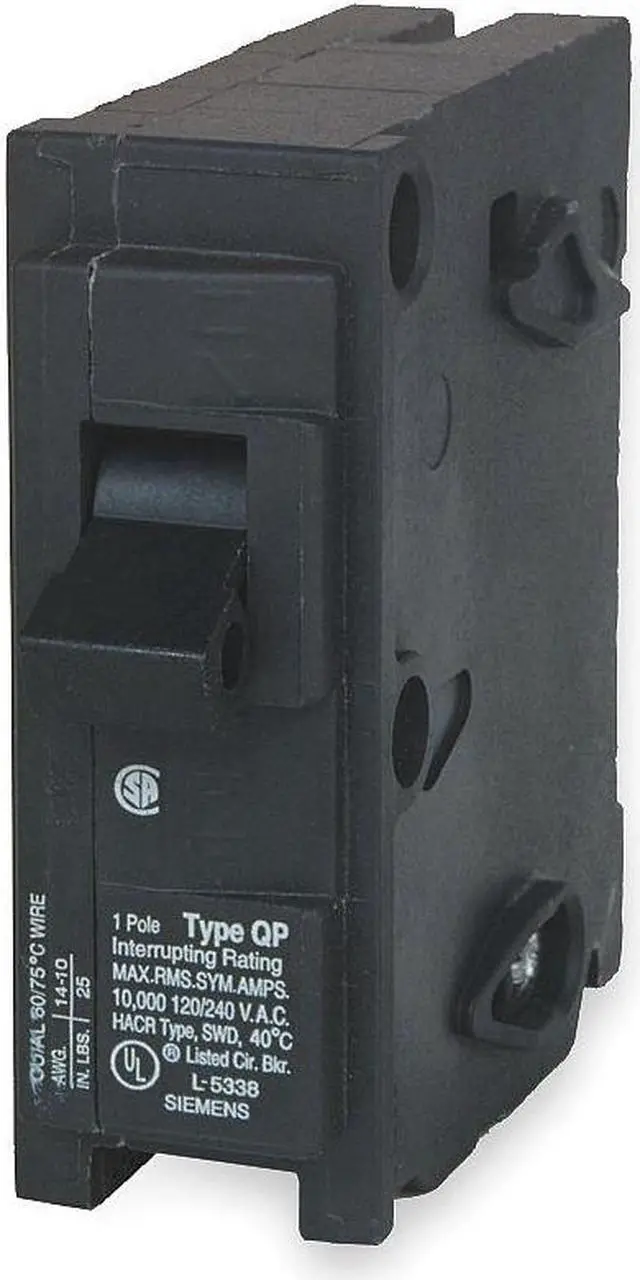 Alt view image 2 of 3 - SIEMENS Q120 Miniature Circuit Breaker, Q Series, 20A, 1 Pole, 120V AC, 10kA at
