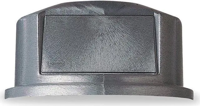 Main image of RUBBERMAID FG264788GRAY Brute Trash Can Top,Dome,Swing Closure,Gray