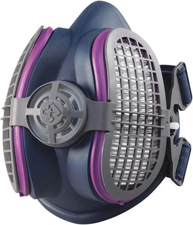 Alt view image 6 of 8 - Miller ML00894 LPR-100 Half Mask Respirator with Filters, Small/Medium