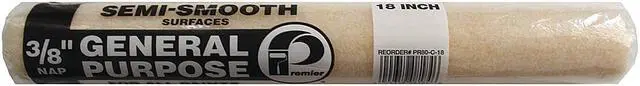 Main image of PREMIER PR80C18 18" Paint Roller Cover, 3/8" Nap, Polyester