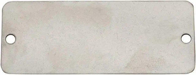 Alt view image 2 of 3 - Blank Tag,Rectangle,Steel,PK25 C.H. HANSON 43112