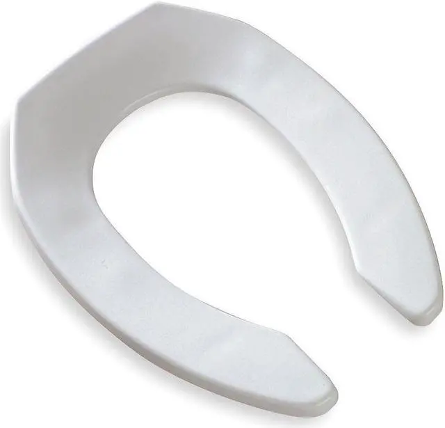 Main image of BEMIS 1955CT-000 Toilet Seat, Without Cover, Plastic, Elongated, White