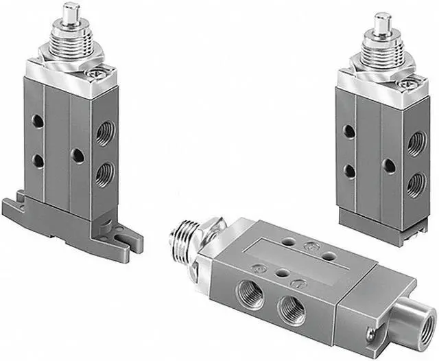 Alt view image 2 of 3 - PARKER 410111000 Manual Air Control Valve,4-Way,1/8In NPT
