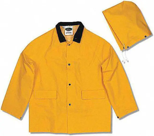 Alt view image 4 of 4 - MIK 35100-M 3-Piece Rainsuit with Detachable Hood, Polyester, PVC, 0.3 mm