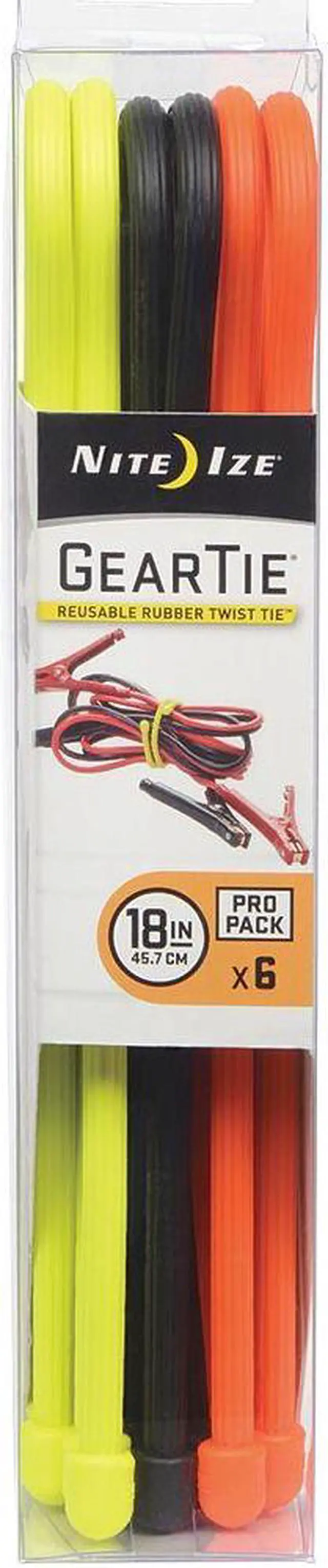 Alt view image 4 of 9 - Nite Ize Gear Tie ProPack 18" Assorted 6 Pack GTPP18-A1-R8