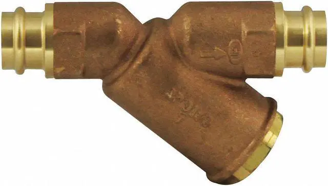 Main image of APOLLO VALVES 59LF003P2PR Y Strainer, 1/2" Pipe, Press, Lead Free Bronze, 250