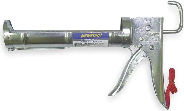 Main image of NEWBORN 307 Ratchet Rod Caulk Gun,10.3 oz.