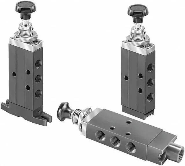 Main image of PARKER 410411000 Manual Air Control Valve,4-Way,1/8In NPT