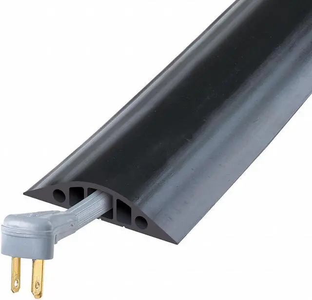 Main image of CHECKERS RFD5-10 Cable Protector,3 Channels,Black,10 ft.L