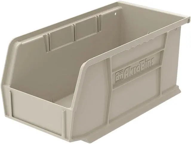 Alt view image 2 of 5 - AKRO-MILS 30230STONE Stone Hang and Stack Bin, 10-7/8"L x 5-1/2"W x 5"H,