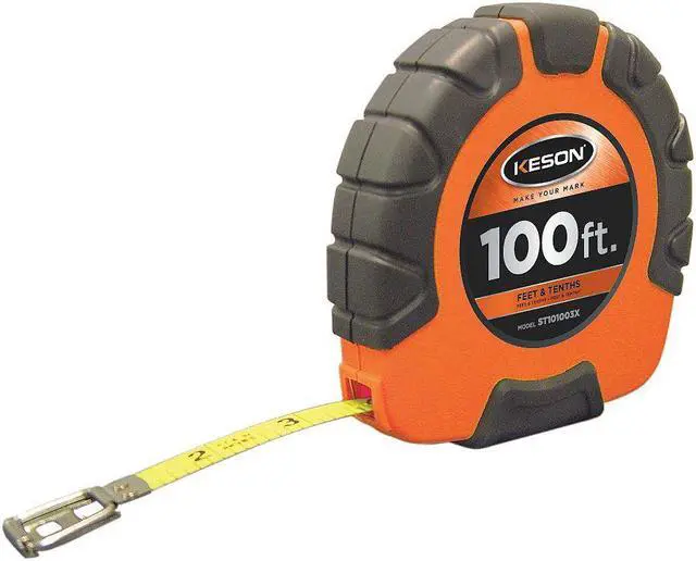 Main image of KESON ST101003X 100 ft Engineer's Tape Measure, 3/8 in Blade
