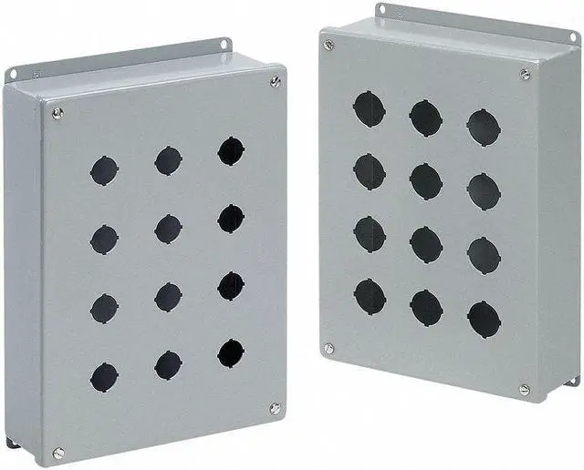 Alt view image 2 of 2 - HOFFMAN Pushbutton Enclosure,  12 NEMA Rating,  Number of Columns: 1 E2PBG