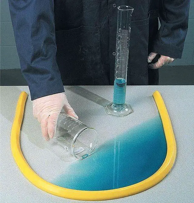 Main image of PIG PLR229 SpillBlocker Tabletop Dike,Yellow,1 In