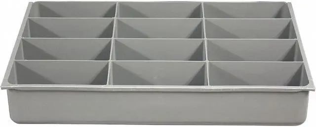 Alt view image 2 of 3 - DURHAM MFG 124-95-12-IND 12 Compartment Box, 18"W x 3"H