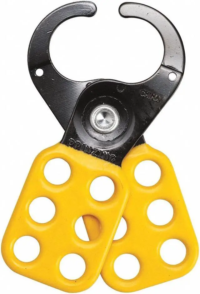 Main image of BRADY T220 Lockout Hasp, Standard, 6 Lock, 5 In. L, Color: Yellow