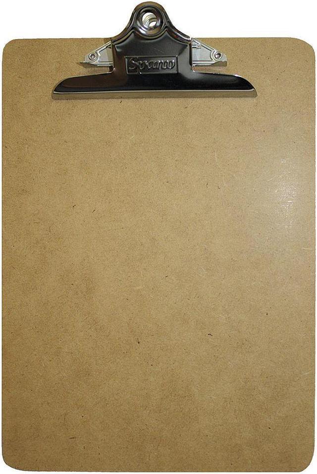 MAGNA VISUAL MCB 8-1/2 x 11 Magnetic Clipboard, Hardboard, Tan