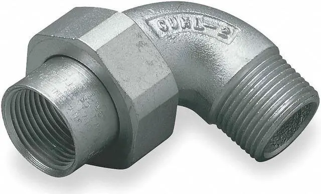 Main image of HUBBELL KILLARK GUML-1MWW IMC Union, 1/2 in, Threaded, Steel, Plain, Gray