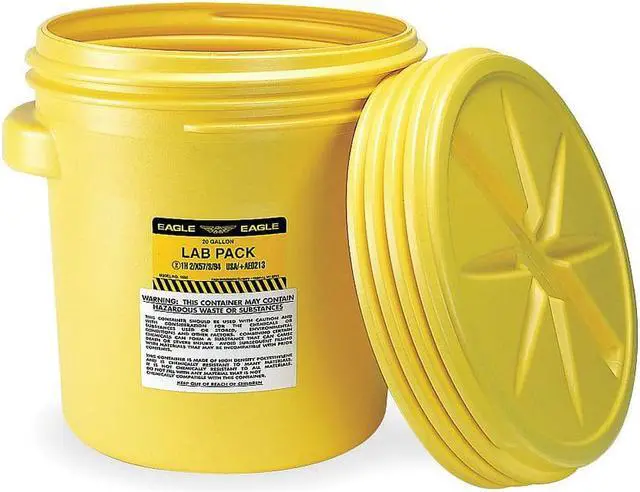 Alt view image 2 of 7 - EAGLE MFG 1650 20 gal Open Head Salvage Drum, Polyethylene, Unlined, Yellow