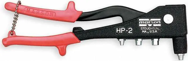 Alt view image 2 of 3 - MARSON HP-2 Riveter, Deluxe, 3/32, 1/8, 5/32, 3/16 In, Interchangeable