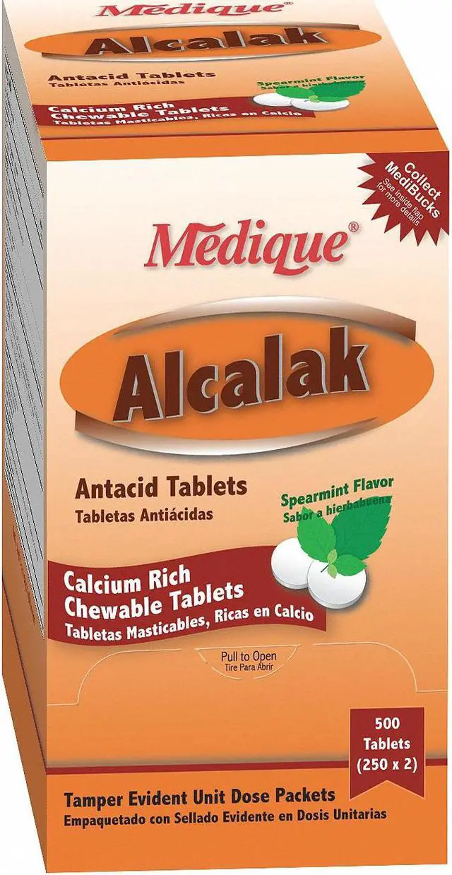 Main image of MEDIQUE 10133 Antacid,Chewable Tablet,420mg,PK50