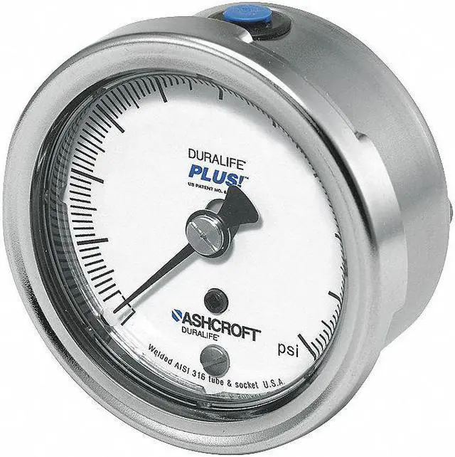 Main image of ASHCROFT 251009SW02BX6B200 Industrial Pressure Gauge, 0 to 200 psi, 2 1/2 in