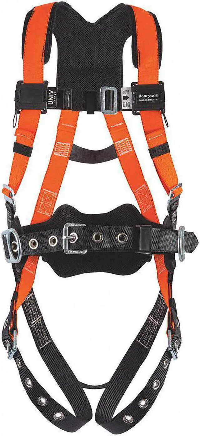 Main image of HONEYWELL MILLER T4577/S/MAK Titan II Full Body Harness, S/M, 400 lb., Mating