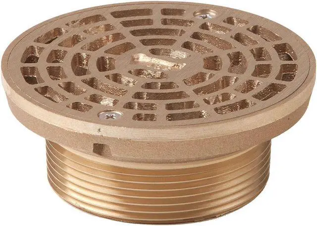Alt view image 2 of 3 - SMITH LIGHT COMMERCIAL 201-T03 4-3/4 " Nickel Bronze Adjustable Floor Drain