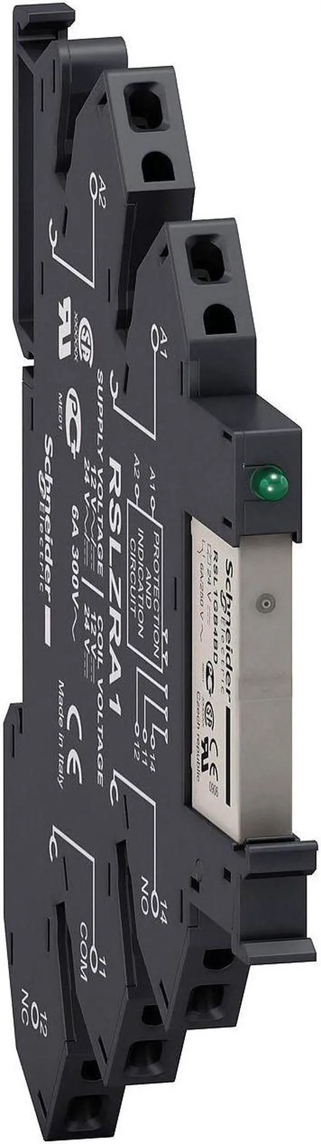 Alt view image 2 of 2 - SCHNEIDER ELECTRIC RSL1PRFU Slim Interface Relay,5Pin,SPDT,6A,60VDC