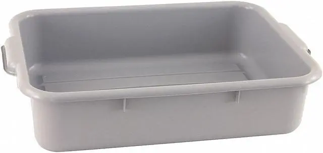 Main image of CRESTWARE BT7GY Bus Tub,Polypropylene,Gray