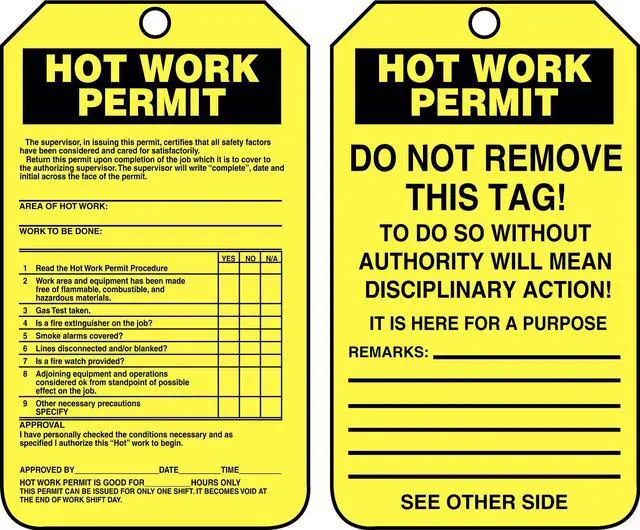 Alt view image 2 of 2 - ACCUFORM TCS361PTP Permit Tag,5-3/4 x 3-1/4,PK25