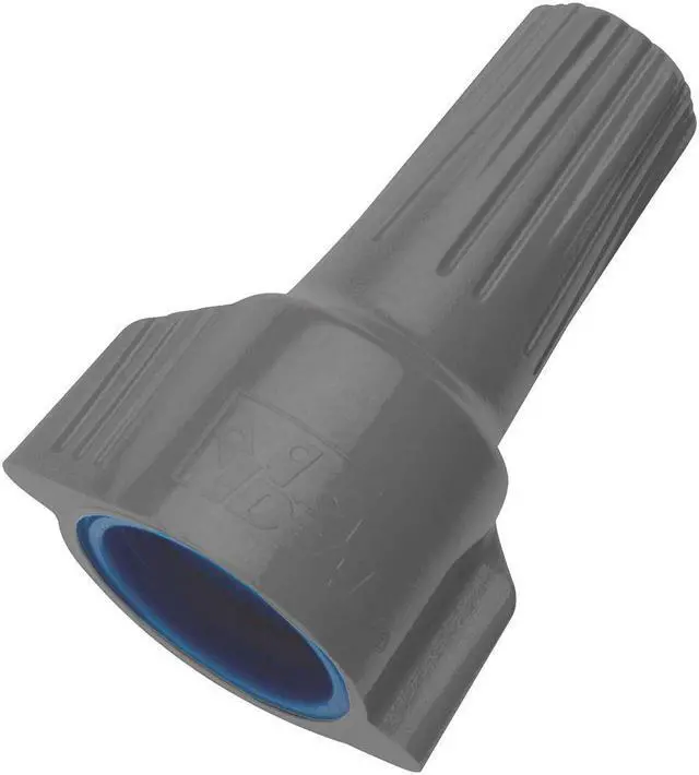 Alt view image 2 of 2 - IDEAL 30-1163P Twist-On Wire Connector, 6 AWG Max, Blue, Gray, Thermoplastic