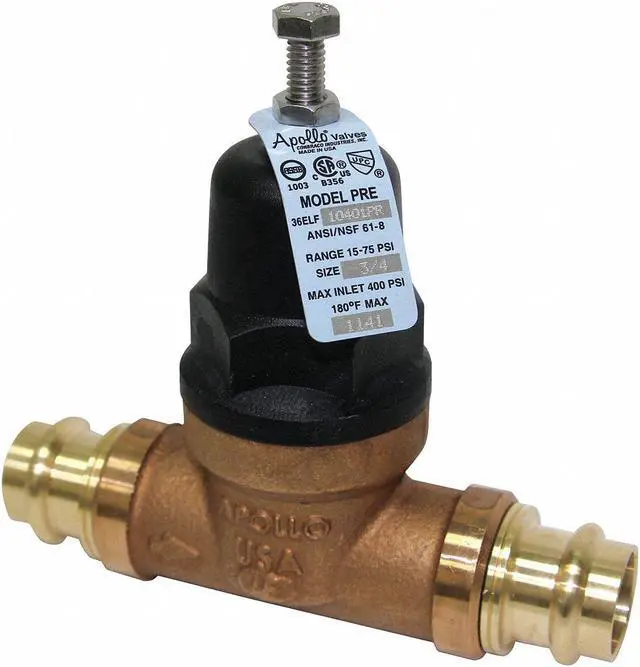 Alt view image 2 of 3 - APOLLO VALVES 36ELF10301PR Water Pressure Reducing Valve,1/2 In.