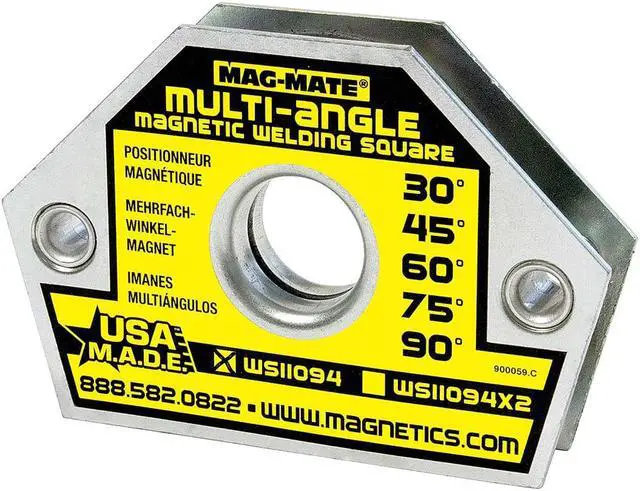 Alt view image 2 of 2 - MAG-MATE WS11094 Magnetic Weld Square,4-3/8x3in,55lb
