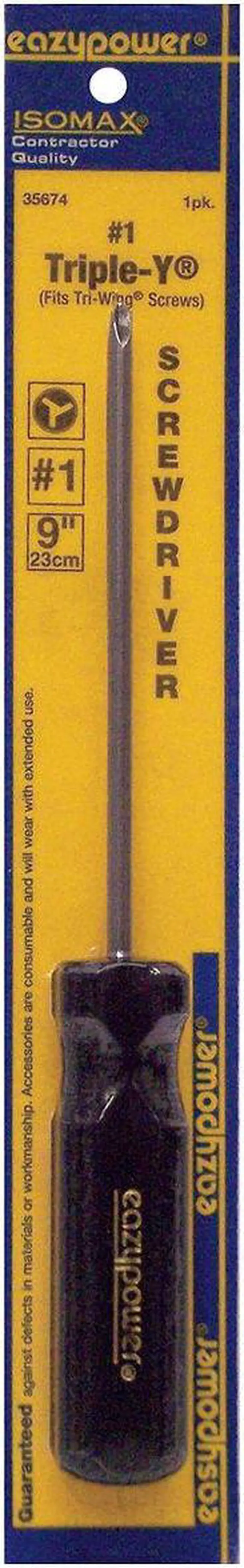 Alt view image 2 of 2 - EAZYPOWER 35674 Tri-Wing Screwdriver #1 Round