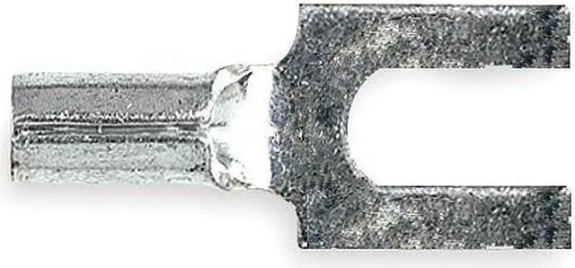 Alt view image 3 of 3 - 3M M18-8FBX Fork Terminal, #8 Stud Size, 18 AWG, 600 V, Bare Insulated, Red,