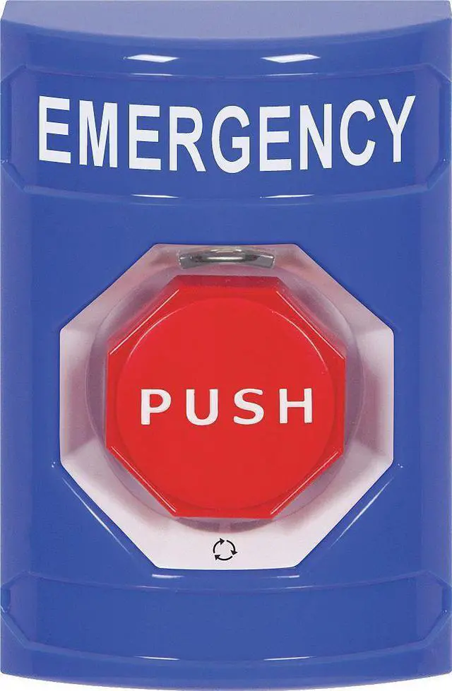 Main image of Safety Technology International Emergency Push Button Polycarbonate SS2409EM-EN