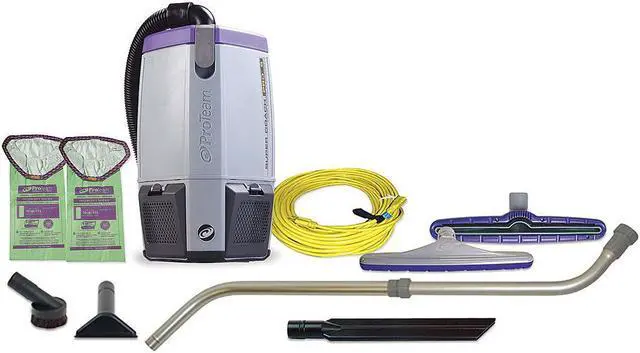 Alt view image 5 of 12 - PROTEAM 107310 Backpack Vacuum Cleaner, 6 qt., 11.6 lb.
